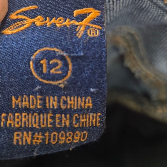 Seven7 Women's Rocker Slim Boot Cut Jeans Size 12 - Picture 2 of 9